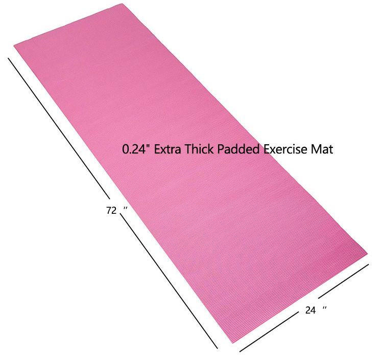 Pvc dobbel lag yogamatte